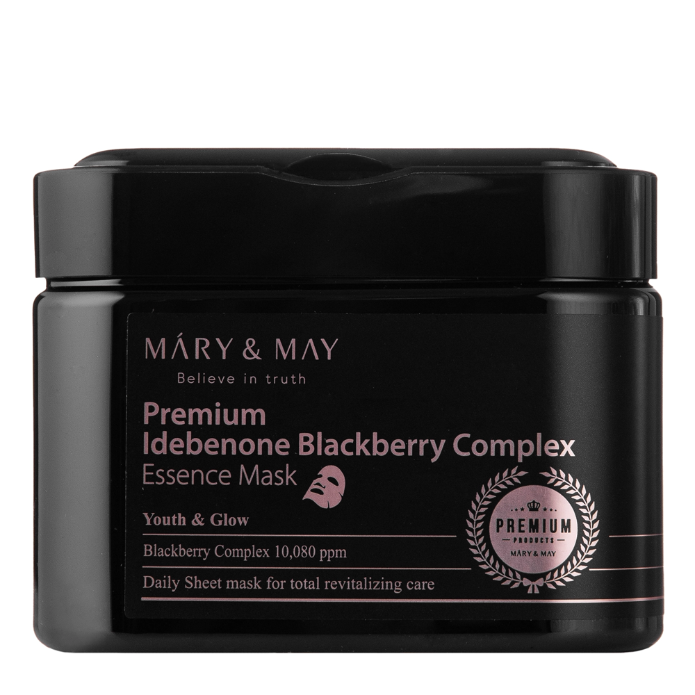 Mary&May - Premium Idebenon Blackberry Complex Essence Mask - Sada pleťových masek - 20ks.