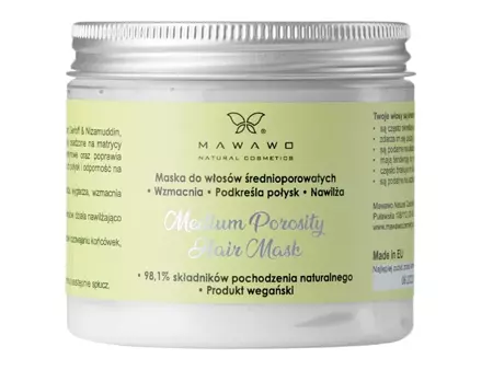 Mawawo - Medium Porosity Hair Mask - Maska na vlasy se střední pórovitostí - 200 ml