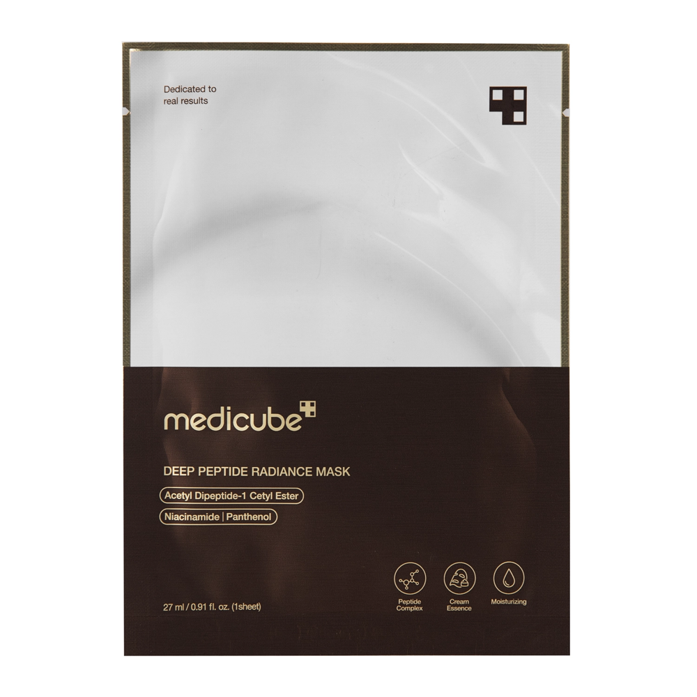 Medicube - Deep Peptide Mask - Mască de față iluminatoare cu peptide - 1pc/27ml