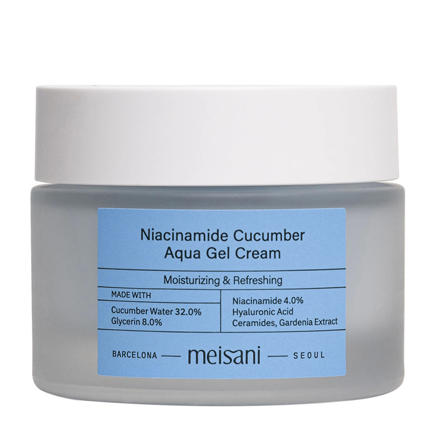 Meisani - Niacinamide Cucumber Aqua Gel Cream - Hydratační krém na obličej - 50 ml