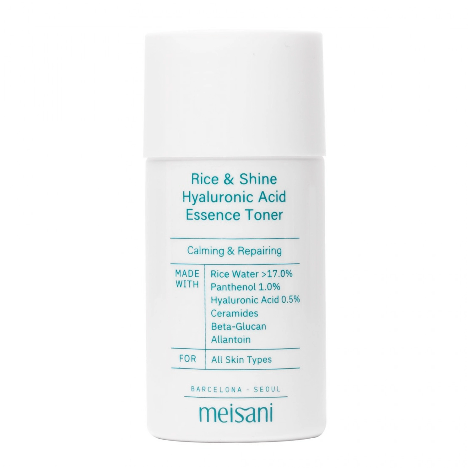 Meisani - Rice & Shine Hyaluronic Acid Essence Toner - Mini - Rozjasňující pleťové tonikum s rýží - 20 ml