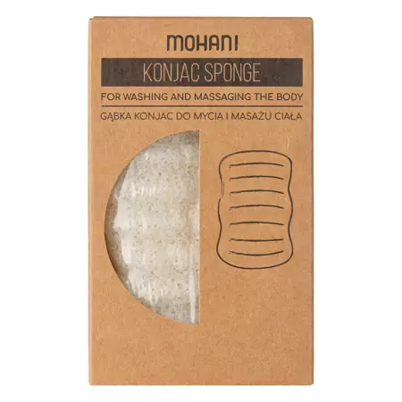 Mohani - Konjac Sponge - Přírodní mycí konjaková houba - 1 ks