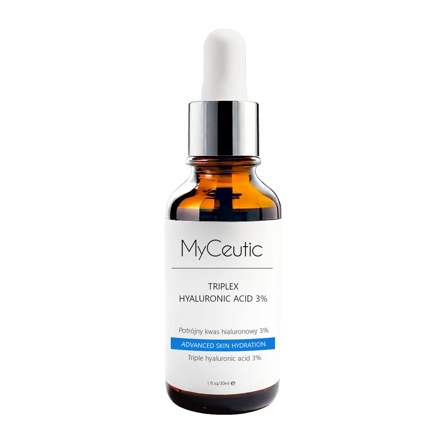 MyCeutic - Triplex Hyaluronic Acid 3% - Intenzivně hydratační sérum s trojí kyselinou hyaluronovou 3 % - 30 ml