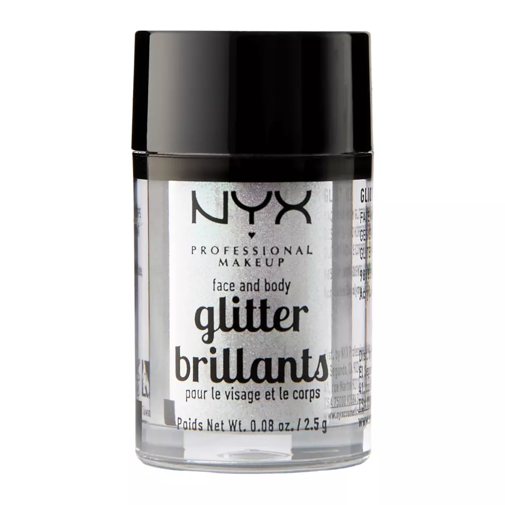 NYX Professional Makeup - Face & Body Glitter - 07 Ice - Třpytky na obličej a tělo - 2,5 g