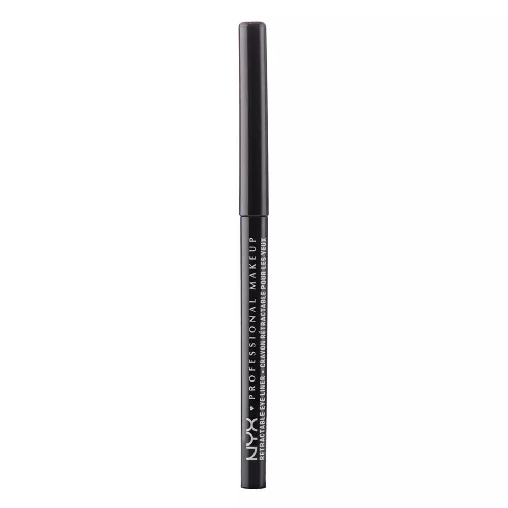 NYX Professional Makeup - Retractable Eye Liner - Black - Vysouvací černá tužka na oči - 0,34 g