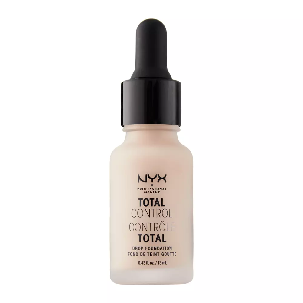 NYX Professional Makeup - Total Control Drop Foundation - Light - Sametový make-up s kapátkem - 13 ml