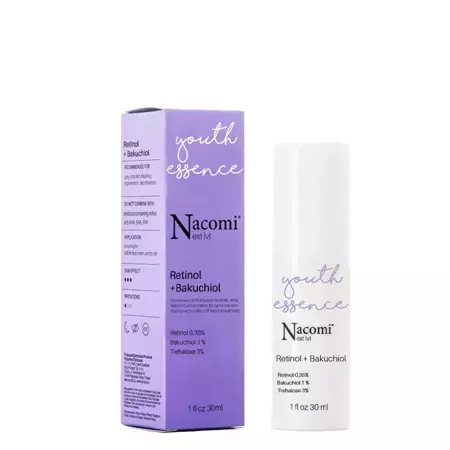 Nacomi - Next Level - Retinol 0,35 % + Bakuchiol 1 % - Anti-aging sérum s retinolem a bakuchiolem - 30 ml