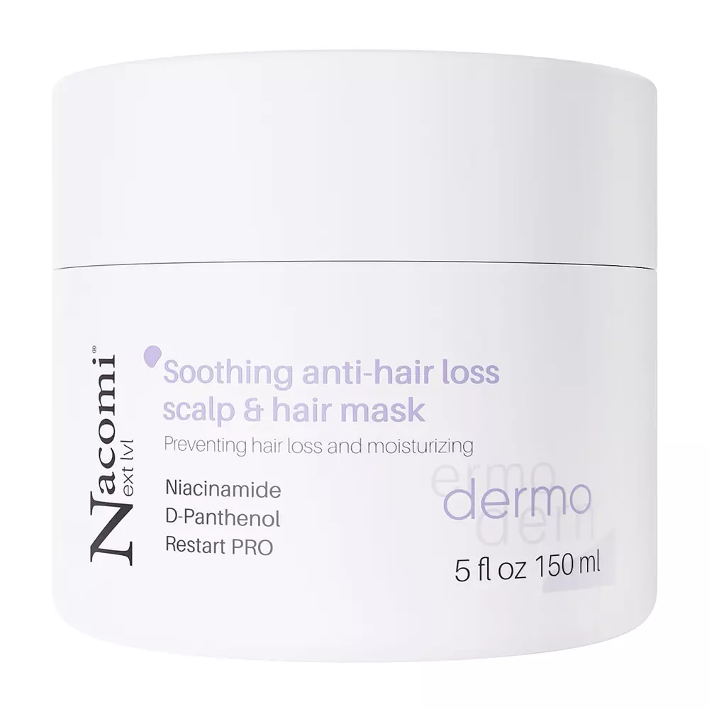 Nacomi - Next Level - Soothing Anti-Hair Loss Scalp & Hair Mask - Zklidňující maska proti vypadávání vlasů - 150 ml