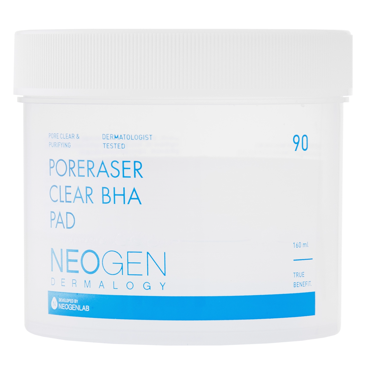 Neogen - Dermalogy Poreraser Clear BHA Pad - Exfoliační polštářky na obličej - 90 ks / 160 ml