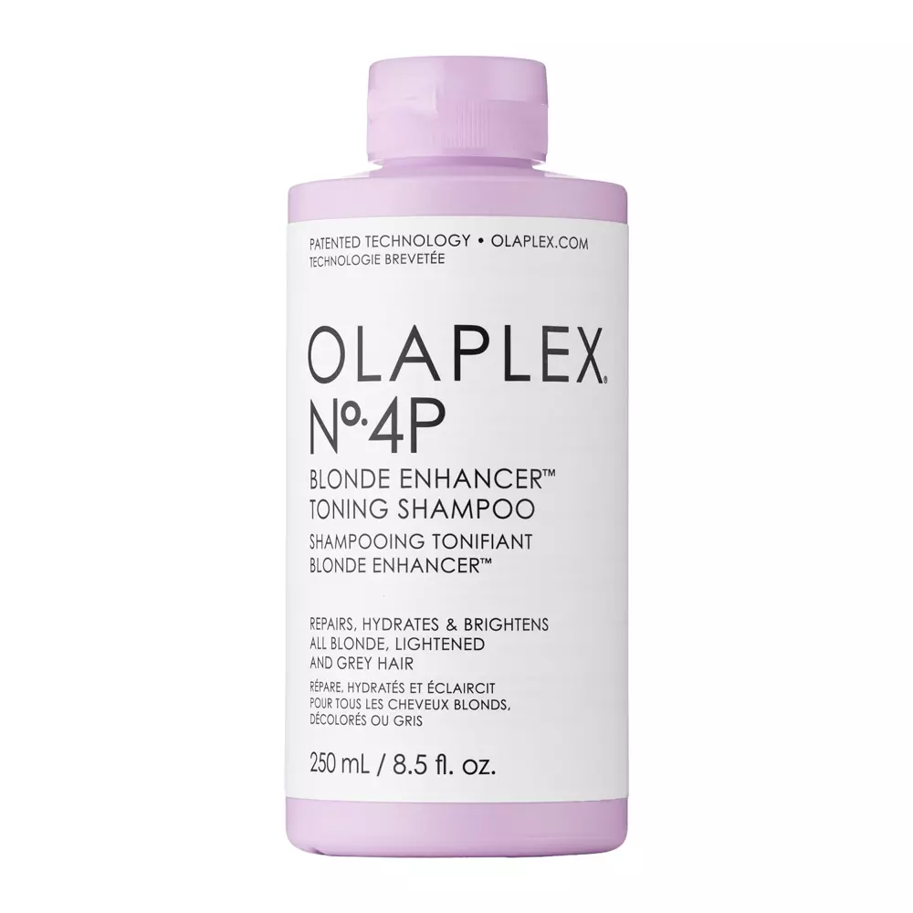 Olaplex - No. 4P Blonde Enhancer Toning Shampoo - Fialový šampon pro blond vlasy - 250 ml