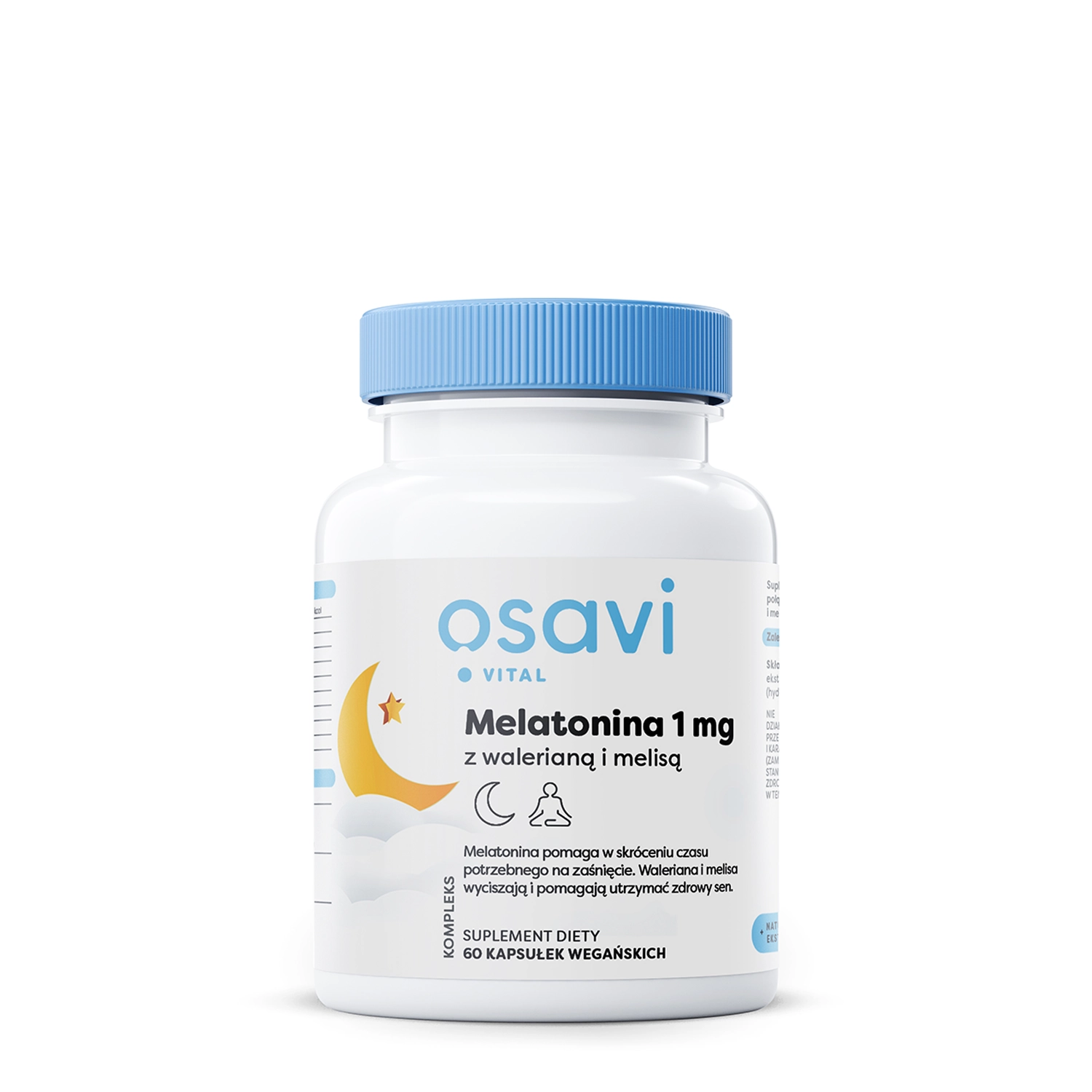 Osavi - Melatonin s kozlíkem lékařským a meduňkou 1mg - 60 kapslí