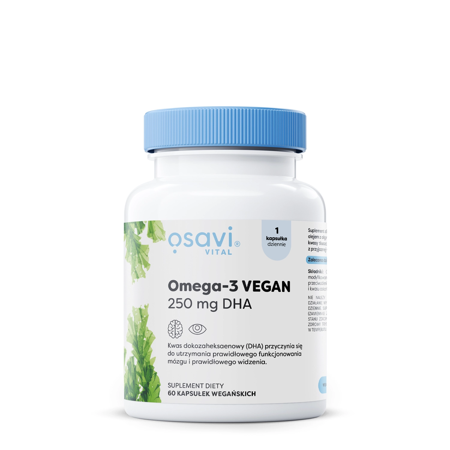 Osavi - Omega-3 Vegan (Vital) 250mg DHA - 60 měkkých kapslí 