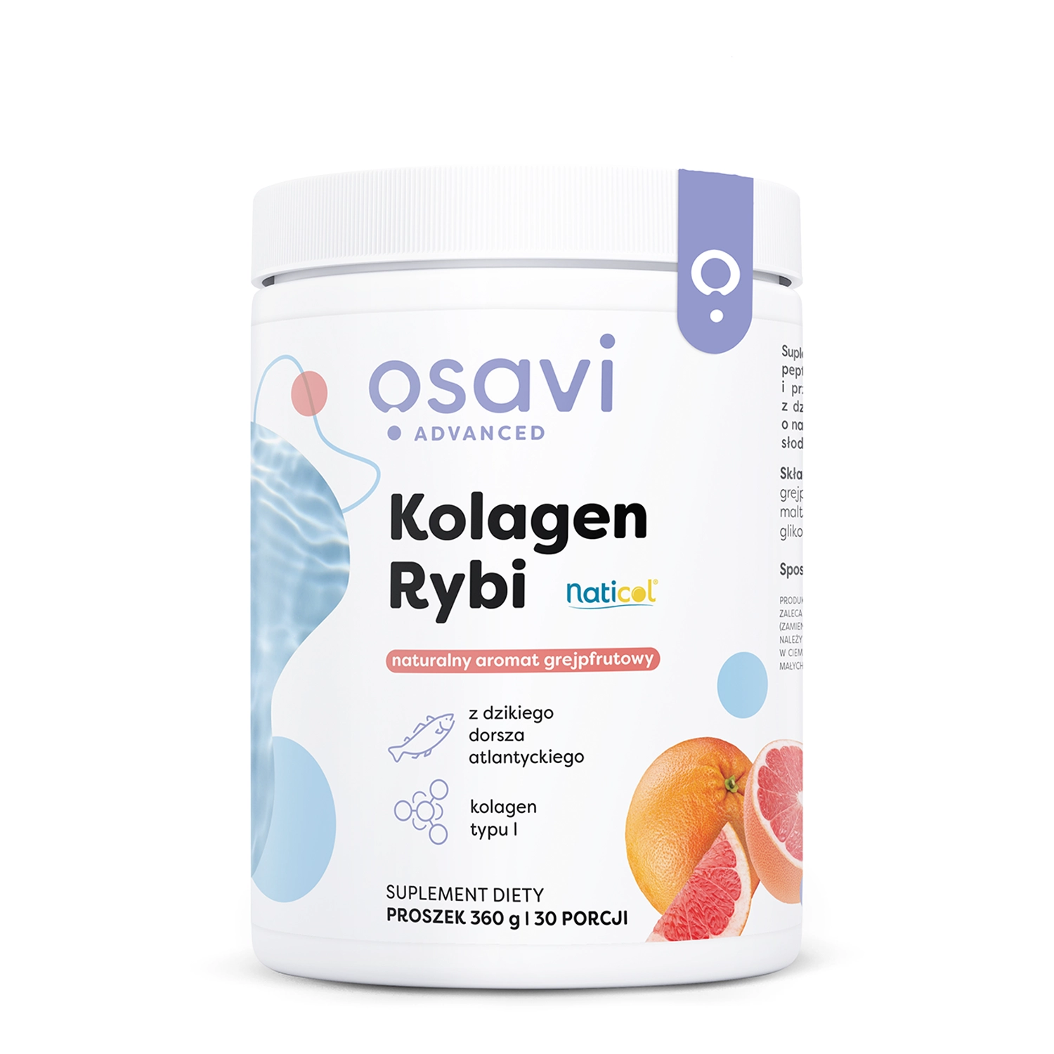 Osavi - Rybí kolagen - Kolagen v prášku - Grapefruit - 360 g