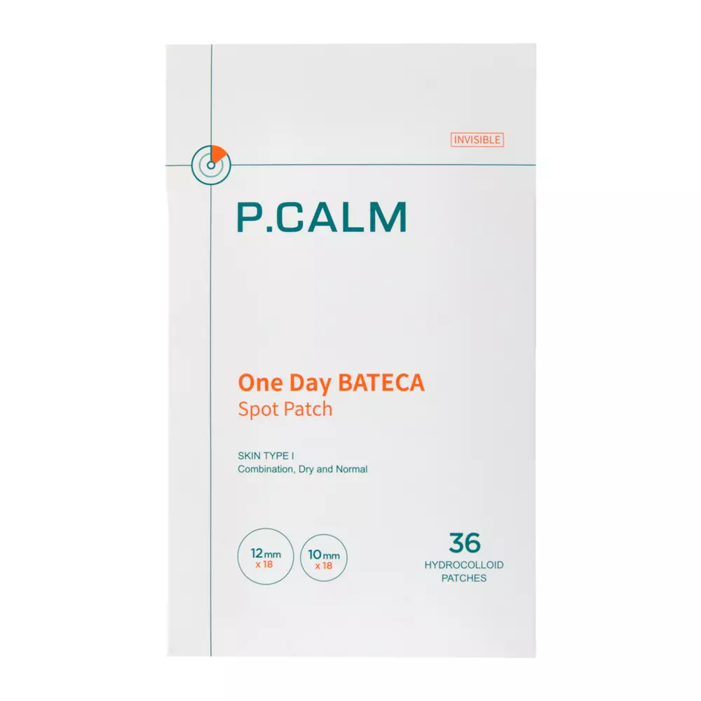 P.Calm - One Day Bateca Spot Patch - Hojivé náplasti na pupínky - 2 x 18 ks