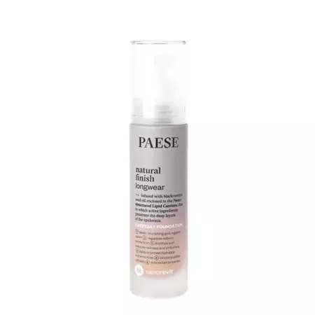 Paese - Nanorevit Natural Finish Longwear Everyday Foundation - Dlouhotrvající make-up s přirozeným finishem - 01 Ivory - 35 ml