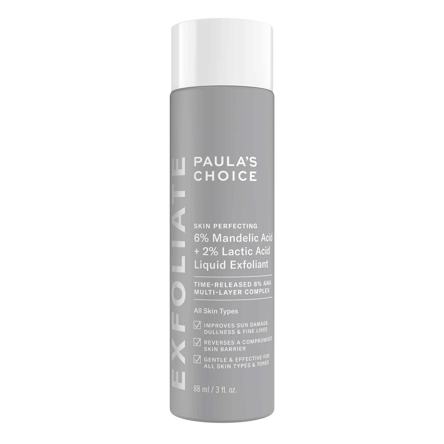 Paula's Choice - 6% Mandelic Acid + 2% Lactic Acid Liquid Exfoliant - Tekutý peeling na obličej - 88 ml