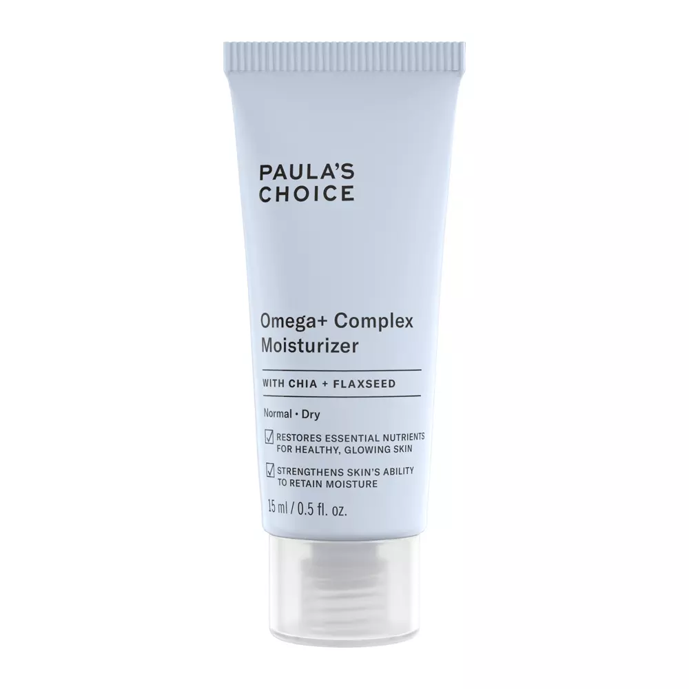 Paula's Choice - Omega+ Complex Moisturizer - Vyživující krém s komplexem omega-3, 6, 9, ceramidy a kyselinou hyaluronovou - 15 ml
