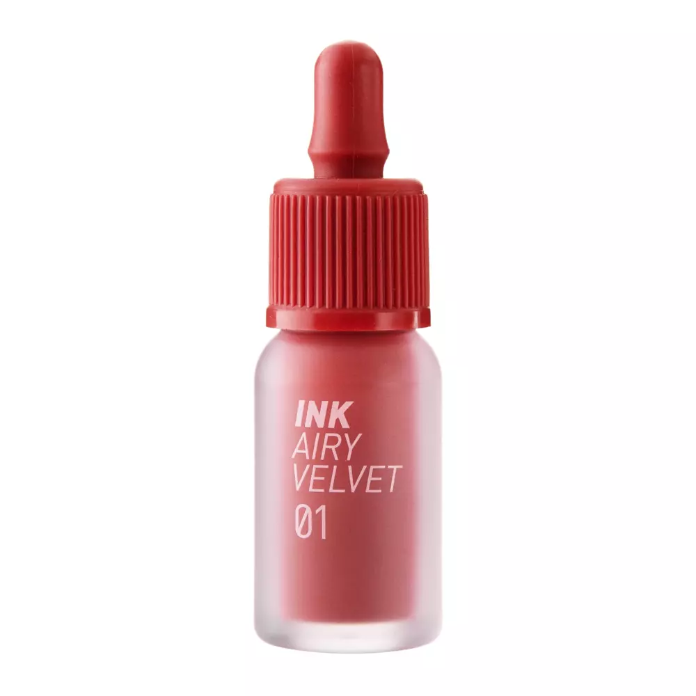 Peripera - Ink Airy Velvet - 01 Hotspot Red - Matný tint na rty - 4 g