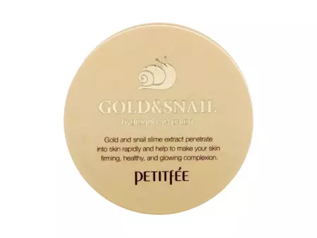 Petitfee - Gold & Snail Hydrogel Eye Patch - Hydrogelové náplasti pod oči se šnečím slizem - 60 ks