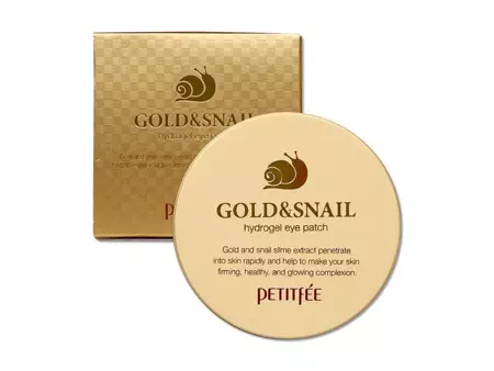 Petitfee - Gold & Snail Hydrogel Eye Patch - Hydrogelové náplasti pod oči se šnečím slizem - 60 ks / 84 g