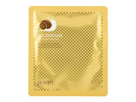 Petitfee - Gold & Snail Hydrogel Mask Pack - Hydrogelová pleťová maska s filtrátem šnečího slizu - 30 g