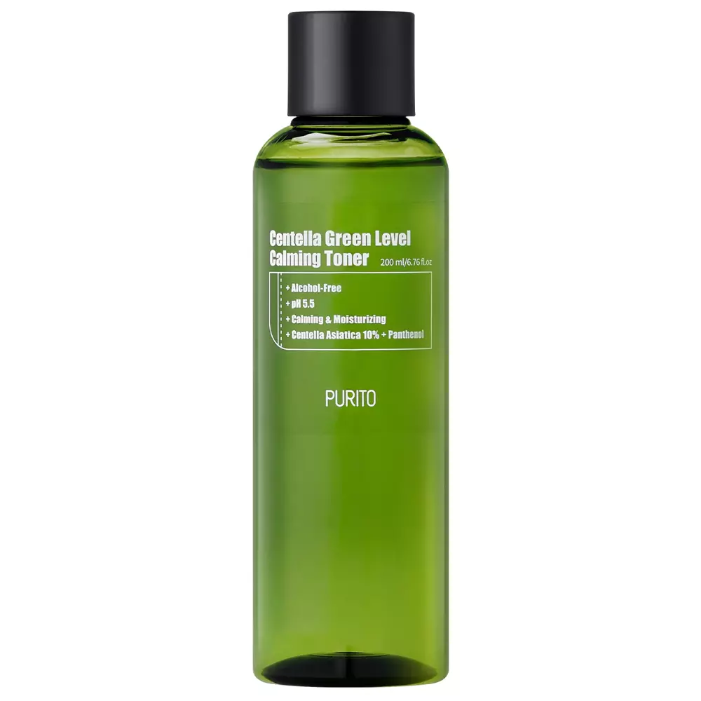 Purito -  Centella Green Level  Calming Toner - Hydratační tonikum s pupečníkem asijským - 200 ml