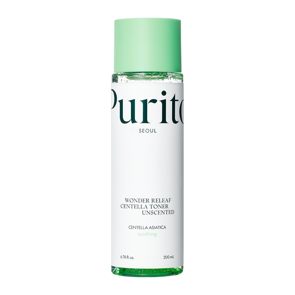 Purito Seoul - Wonder Releaf Centella Toner Unscented - Tonikum bez parfemace s pupečníkem asijským - 200 ml