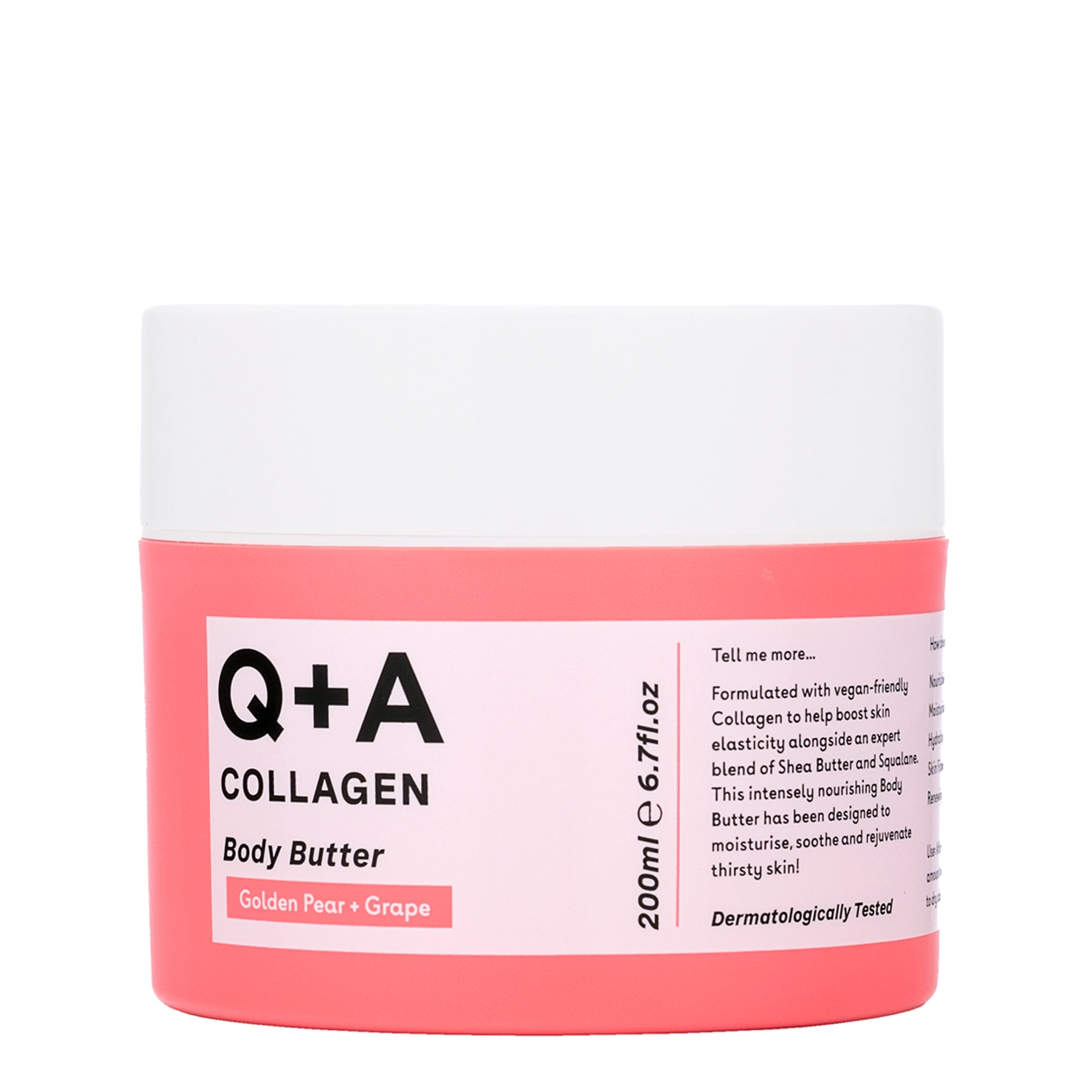 Q+A - Collagen Body Butter - Kolagenové tělové máslo - 200 ml