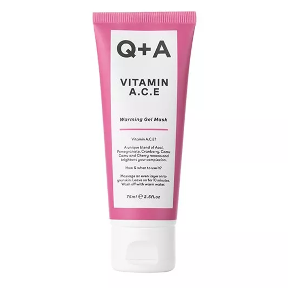 Q+A - Vitamin A.C.E - Warming Gel Mask - Antioxidační maska s vitamínem A, C a E - 75 ml