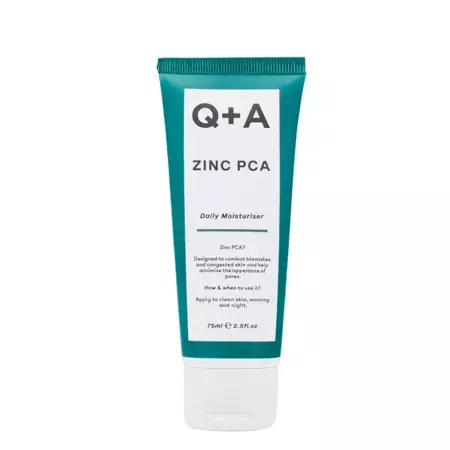 Q+A - Zinc PCA - Daily Moisturiser - Krém s obsahem Zinc PCA pro mastnou a problematickou pleť - 75 ml