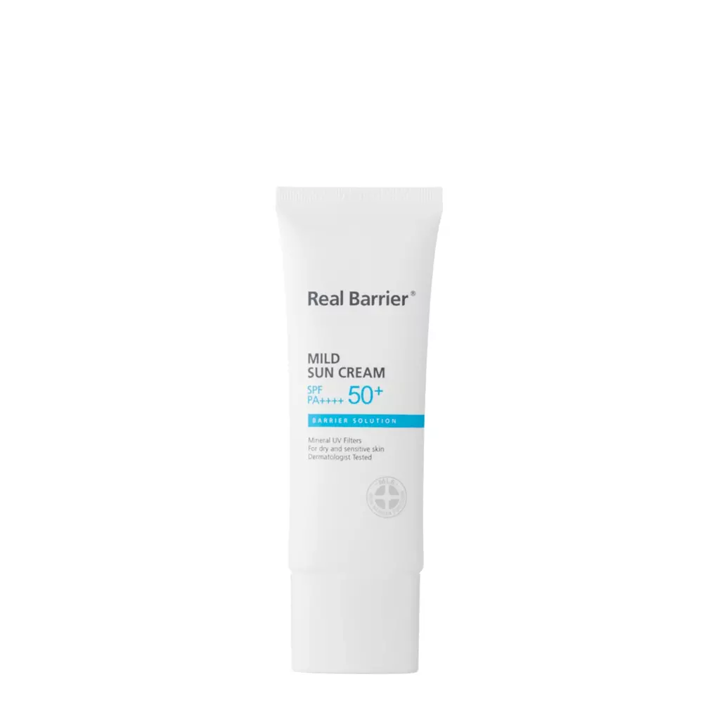Real Barrier - Mild Sun Cream SPF50+ PA++++ - Zklidňující SPF krém - 40 ml
