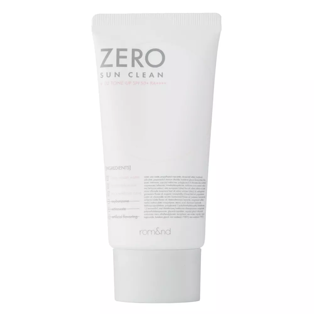 Rom&nd - Zero Sun Clean SPF50+ PA++++ - 02 Tone Up - Lehký tónovací SPF krém - 50 ml