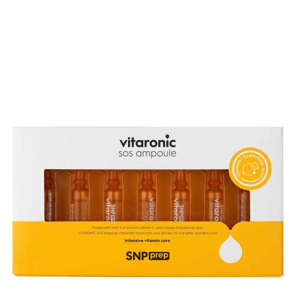 SNP - Prep Vitaronic SOS Ampoule - Sada ampulí na obličej s vitamínem C - 7 x 1,5 ml