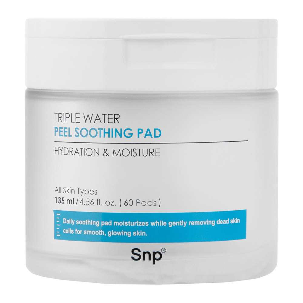 SNP - Triple Water Peel Soothing Pad - Hydratační polštářky na obličej - 60ks/135 ml