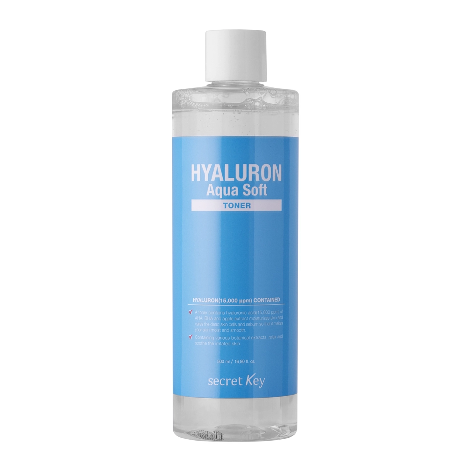 Secret Key - Hyaluron Aqua Soft Toner - Hydratační tonikum s kyselinou hyaluronovou - 500 ml