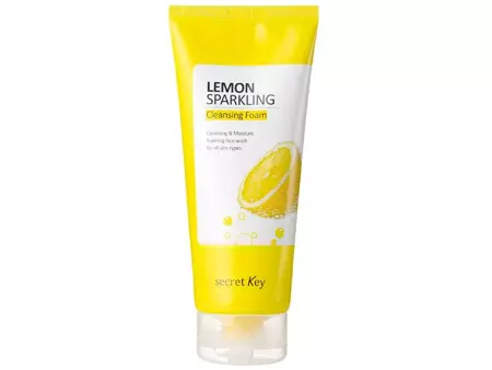 Secret Key - Lemon Sparkling Cleansing Foam - Citronová pěna na mytí obličeje - 200 g