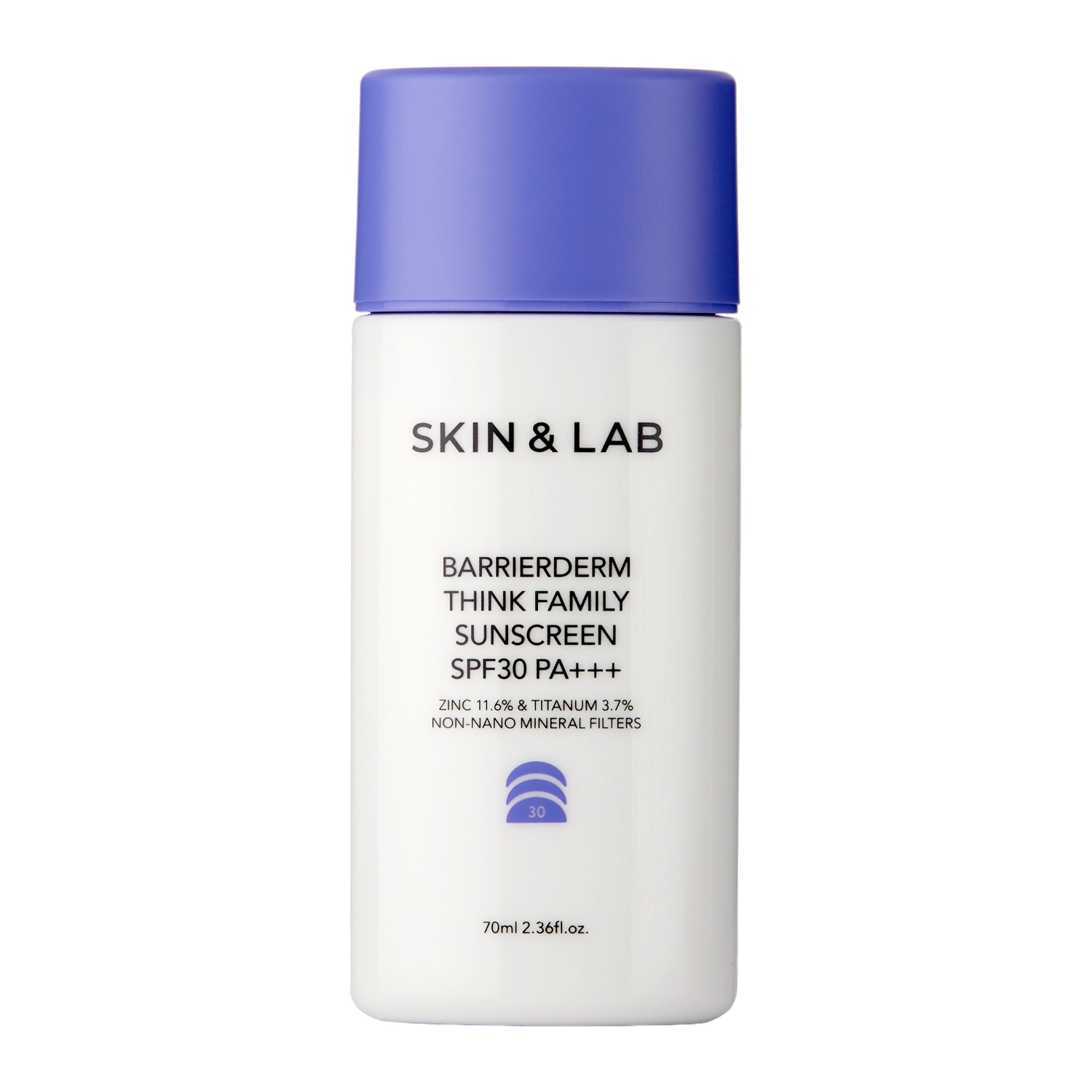 Skin&Lab - Barrierderm Think Family Sunscreen - Opalovací krém na obličej a tělo s fyzikálními filtry - 70 ml