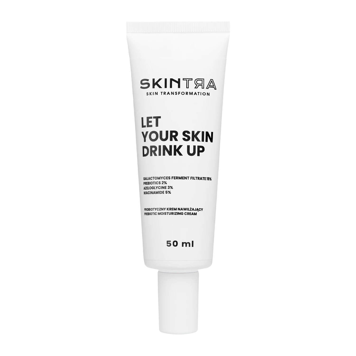 SkinTra - Let Your Skin Drink Up - Prebiotický hydratační krém - Tuba 50 ml 