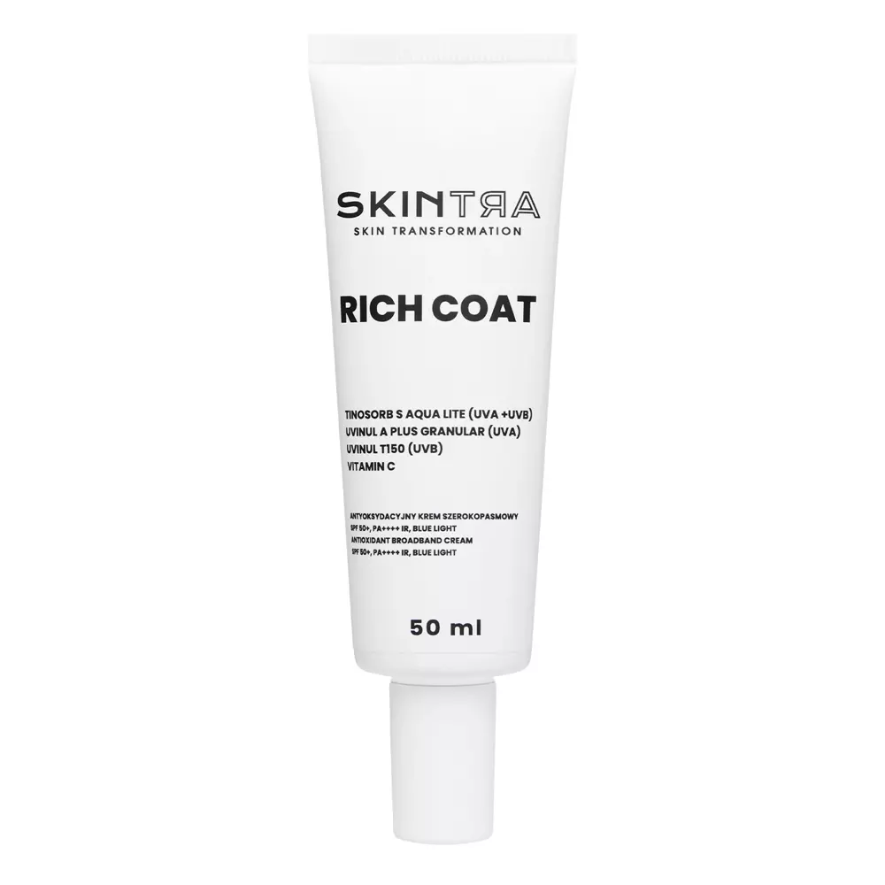 SkinTra - Rich Coat - Širokospektrální antioxidační krém s SPF50+/PA++++ IR, Blue Light - 50 ml