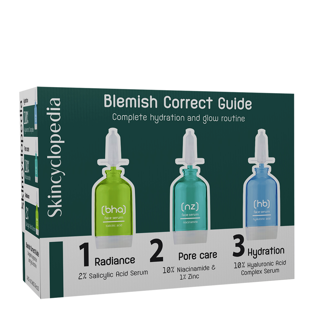 Skincyclopedia - Blemish Guide Set - Sada sér proti akné a nedokonalostem pleti - 3 x 15 ml