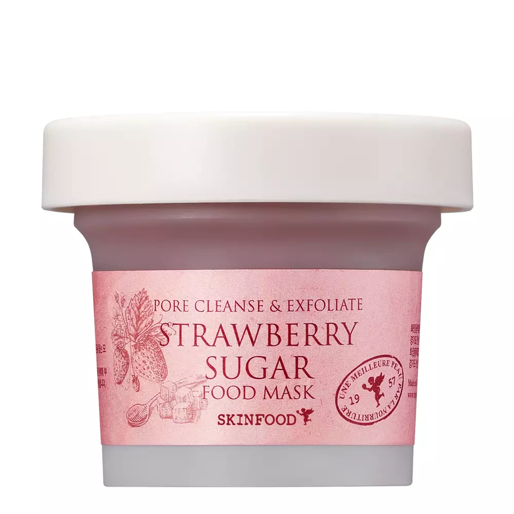 Skinfood - Strawberry Sugar Food Mask  - Jahodová exfoliační a rozjasňující maska - 120 g