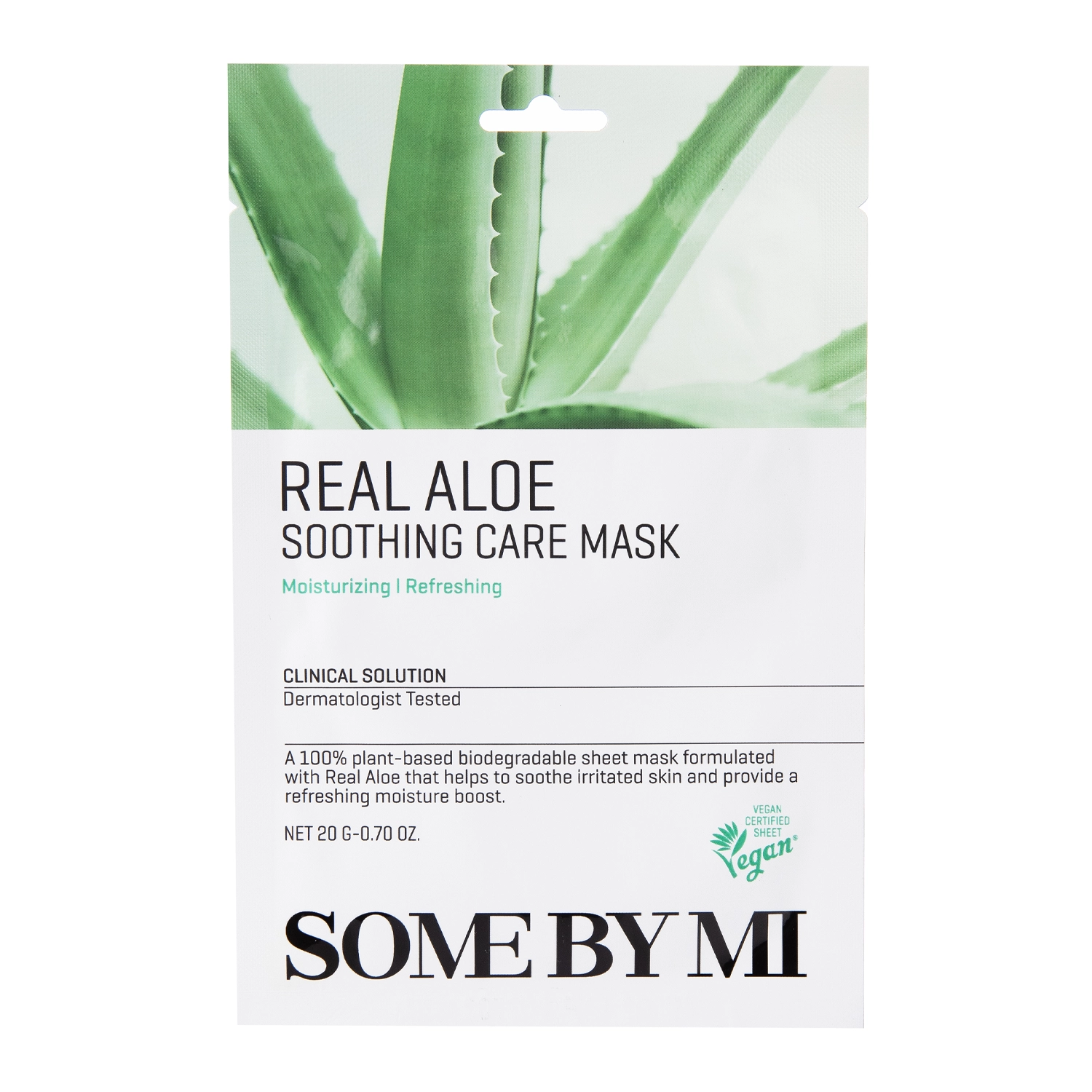 Some By Mi - Real Aloe Soothing Care Mask - Zklidňující textilní maska - 20 g