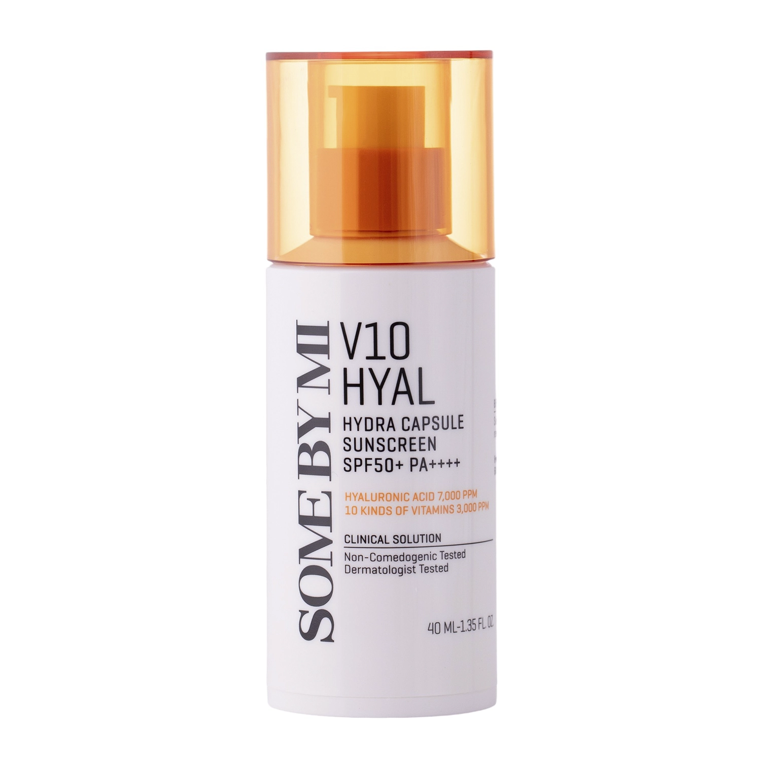 Some By Mi - V10 Hyal Hydra Capsule Sunscreen SPF 50+ PA++++ - Opalovací krém - 40 ml