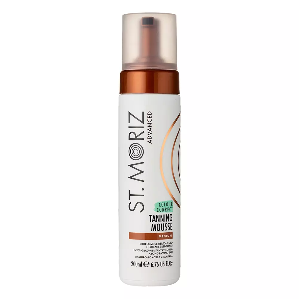 St. Moriz - Advanced - Colour Correct Tanning Mousse - Medium - Samoopalovací pěna na tělo - střední odstín - 200 ml