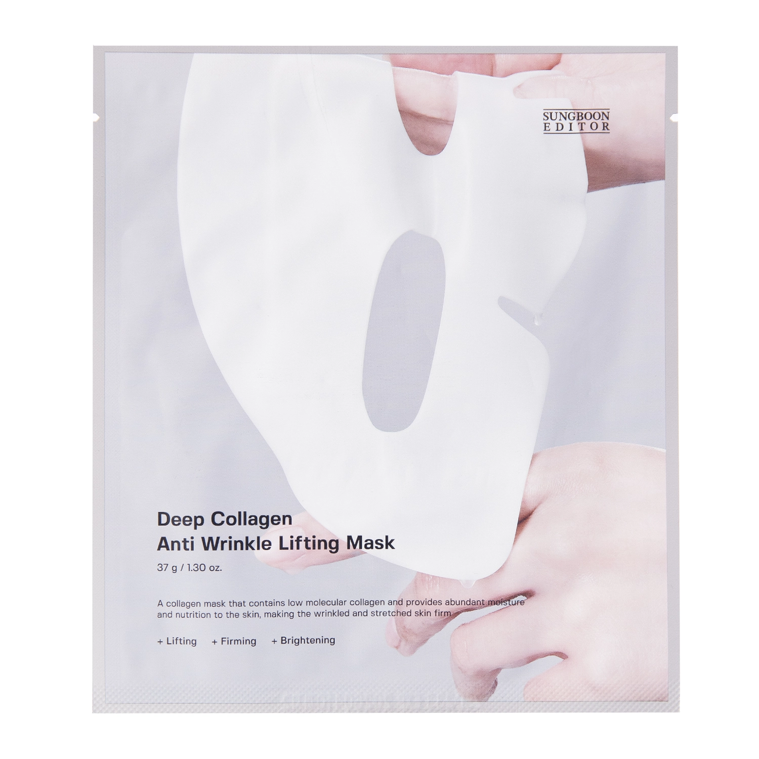 Sungboon Editor - Deep Collagen Anti Wrinkle Lifting Mask - Zpevňující hydrogelová maska na obličej - 1ks/37g