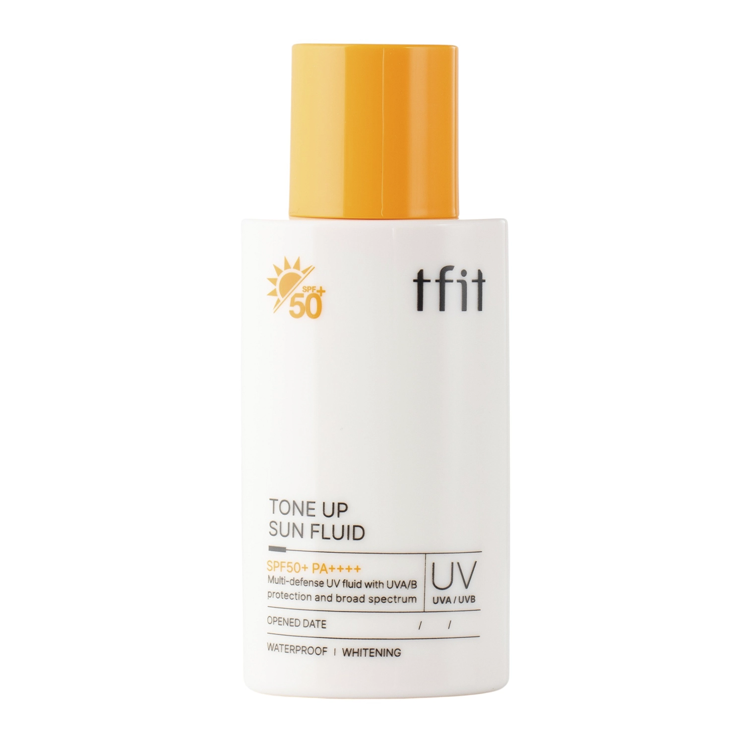 TFIT - Tone Up Sun Fluid SPF50+/PA++++ - Tónovací emulze na obličej s filtrem - 50 ml