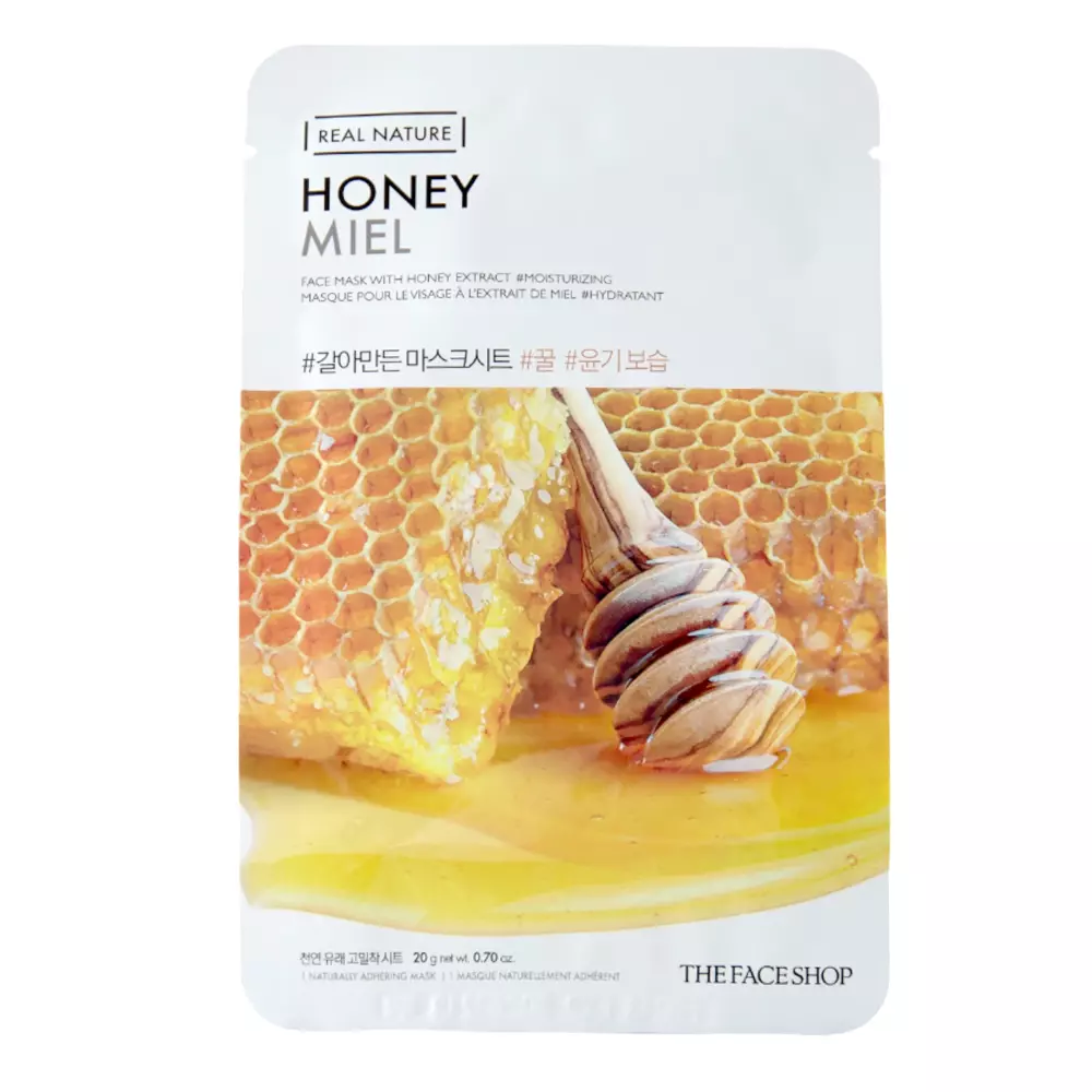 The Face Shop - Natural Mask - Honey - Plátýnková maska s medovým extraktem - 20 g