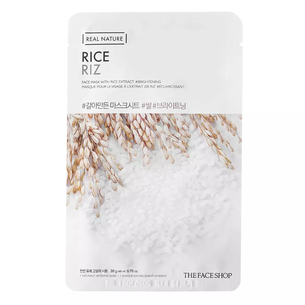 The Face Shop - Natural Mask - Rice - Textilní maska s extraktem z rýže - 20 g