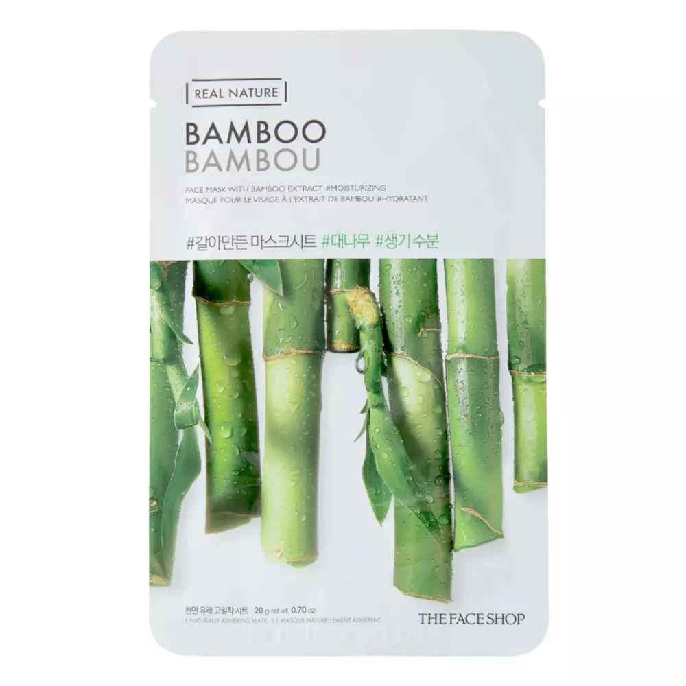 The Face Shop - Real Nature Mask Bamboo - Plátýnková maska s bambusovým extraktem - 20 g