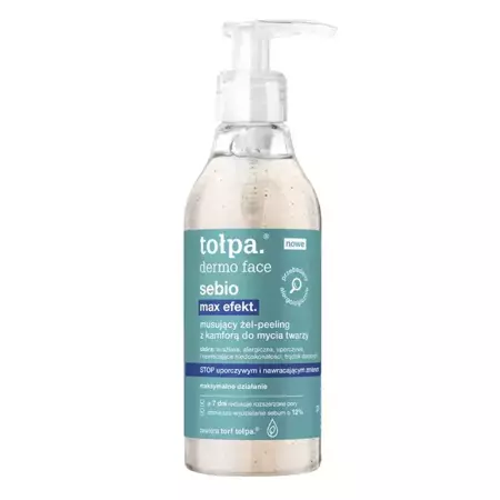 Tołpa - Dermo Face Sebio - Max Efekt - Čisticí peeling na obličej s kafrem - 195 ml